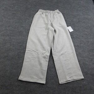 Cernucci Pants Womens S Gray Baggy Fit Jogger Wide-Leg French Terry 25x31* NWT